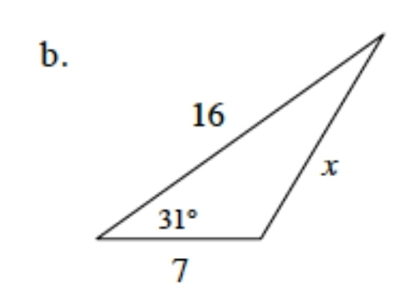 I need some help on this one too. I need to use the law of cosines.-example-1