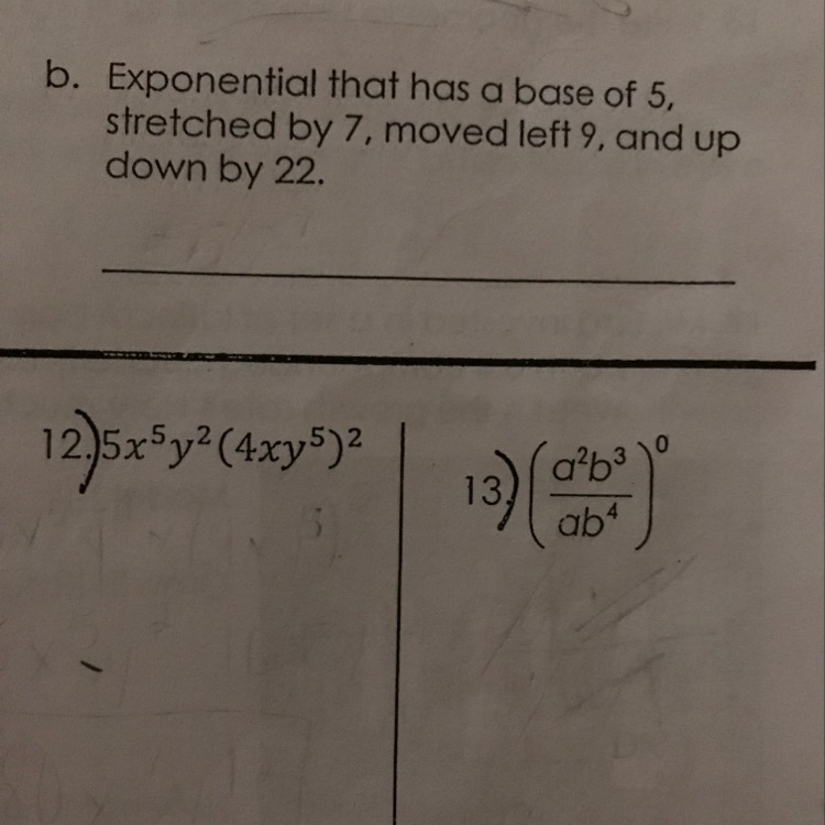 What are the answers to these 3 on the last two you are simplifying and show work-example-1