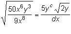 PLEASE HELP Which expression is equivalent to A c = 1, d = 3 B c = 1, d = 32 C c = 2, d-example-1