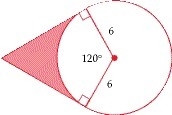 Find the area of the shaded portion.-example-1