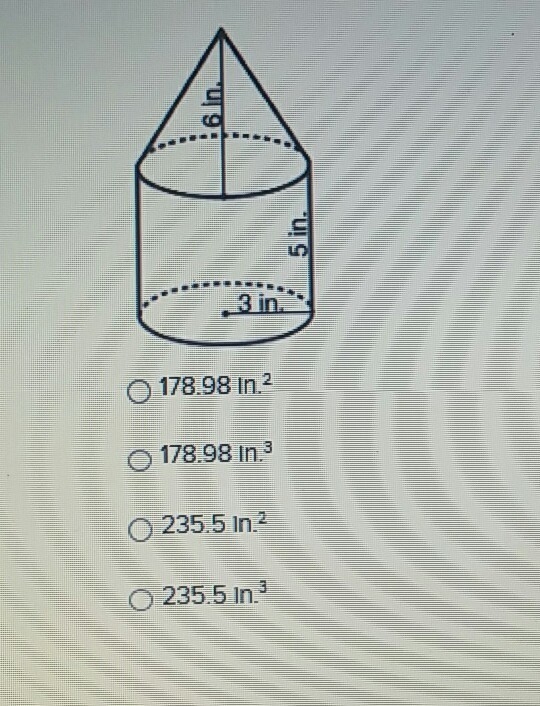 What is the surface area of the figure shown? (use 3.14 for pi)-example-1