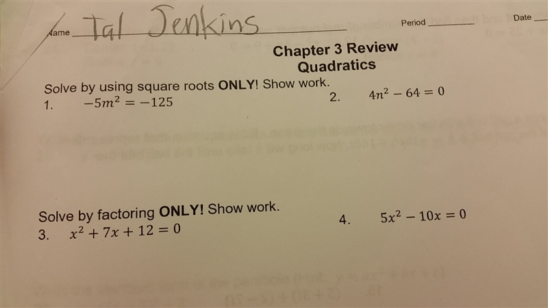 Solve By using square roots solve by factoring-example-1