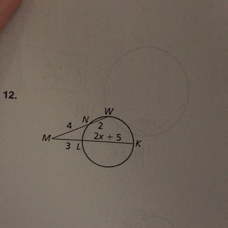 Find the value of x is this problem-example-1