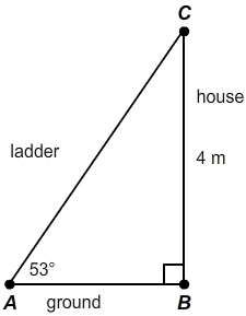 SOMEONE HELP!!!! Carlota has leaned a ladder against the side of her house. The ladder-example-1