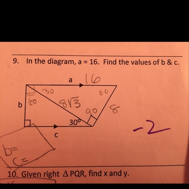 How do you find the values of b & c?-example-1