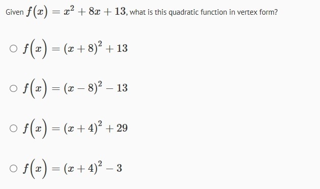 What is this quadratic function in vertex form?-example-1