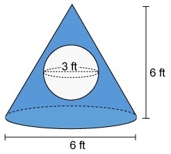 The figure is a cone with a sphere within it. To the nearest whole number, what is-example-1