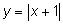 Which equation is represented by the graph y={x} + 1 y={x+1] y={x]-1 y={x-1]-example-2