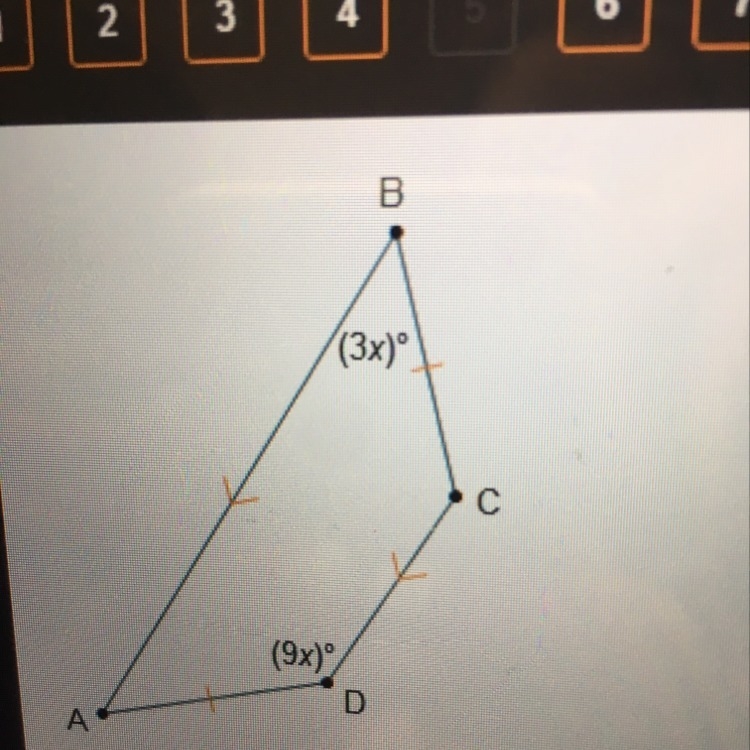 What is the value of x ??? in trapezoid ABCD?? HELP ASAP-example-1