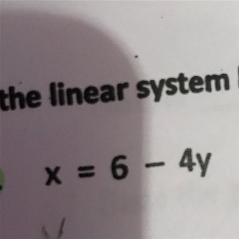 X=6-4y what's the answer-example-1