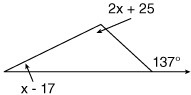 What type of triangle is shown? A. equiangular triangle B. acute triangle C. right-example-1