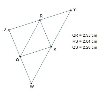 (Geometry HELP) The perimeter of WXY is ___ cm?-example-1