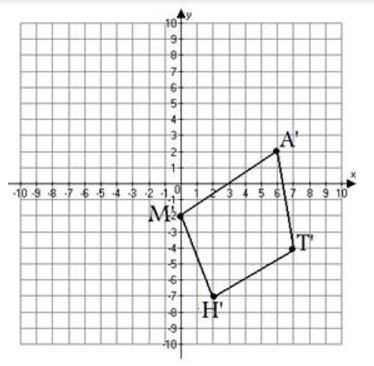 If the following object is translated T(-1, 4), where will the translation be located-example-3