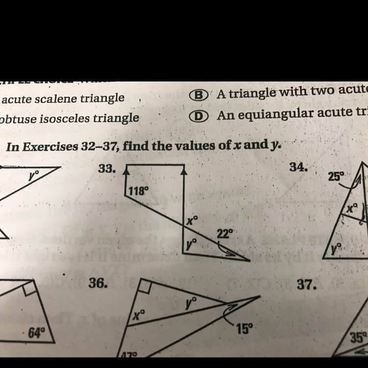 How do you find x and y of triangles.-example-1