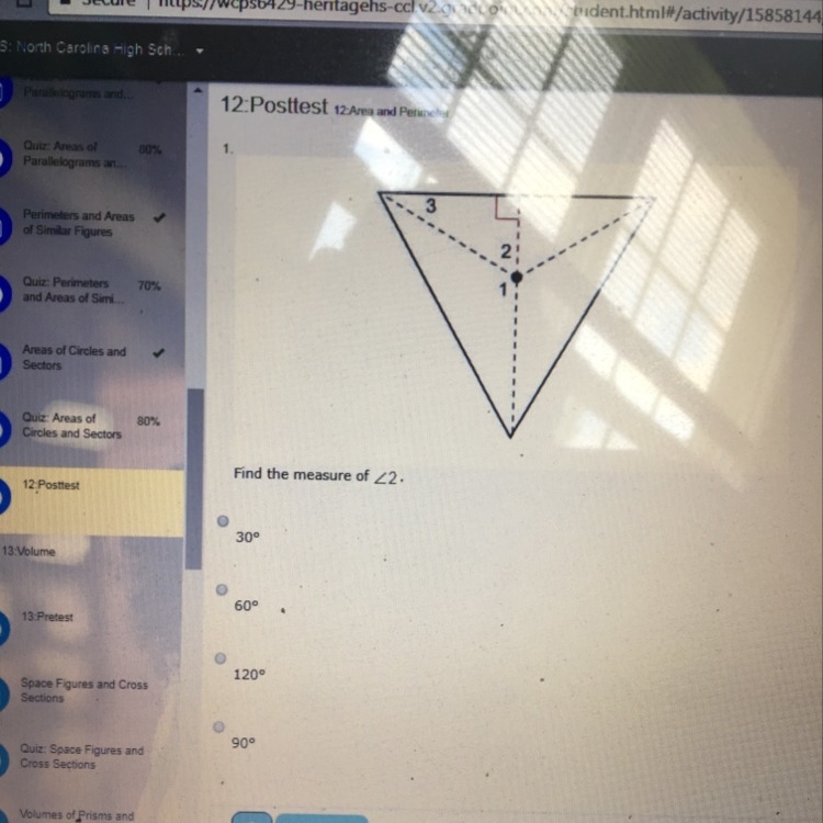 PLEASE HELP!! IMAGE ATTACHED find the measure of angle 2-example-1