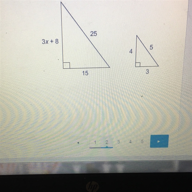 The triangles are similar what is the value of x-example-1