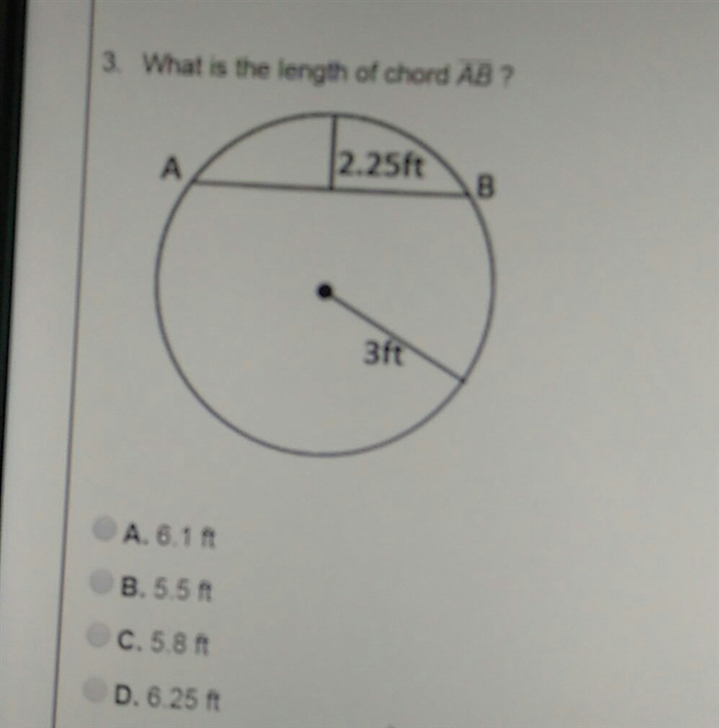 What is the length of chord AB-example-1