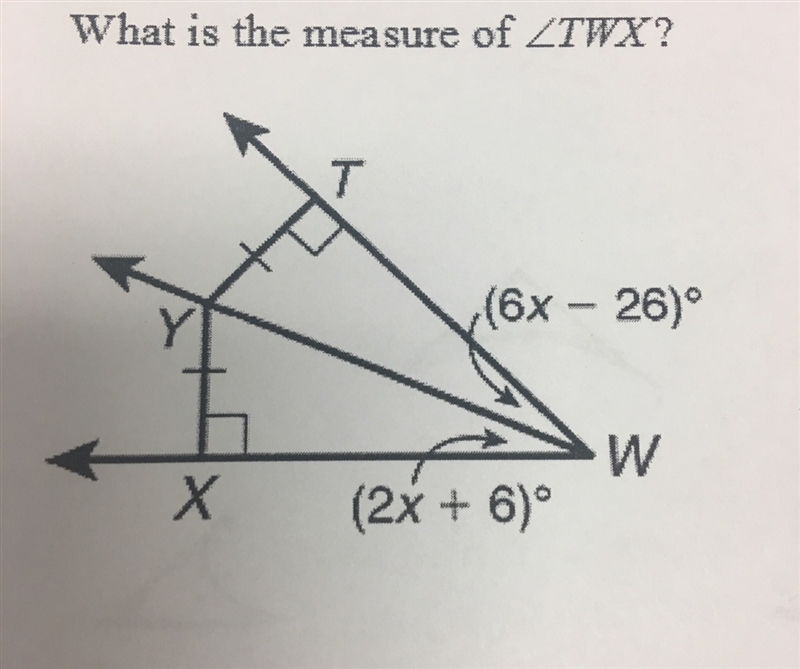 What is the measure of TWX? PLEASE ANSWER ASAP-example-1