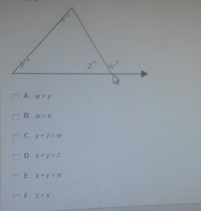 Which of the following statement must be true about the diagram? Cheak all that apply-example-1