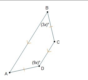 What is the value of x in trapezoid ABCD? X = ?-example-1