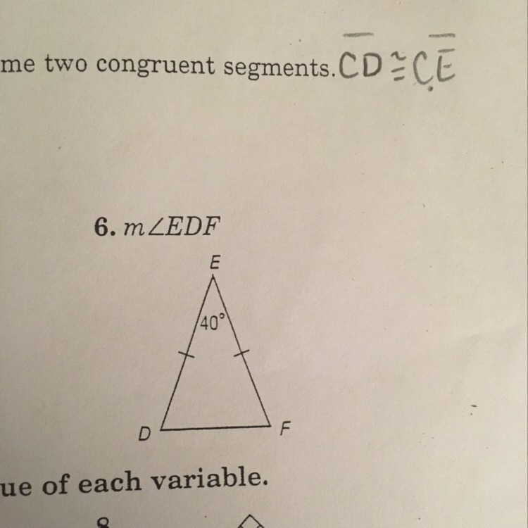 How would i find the measure of number 6? I must show work or i'll get it wrong-example-1