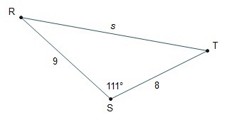 (10TH GRADE GEOMETRY PLSSS HELP ) What is the value of s to the nearest whole number-example-1