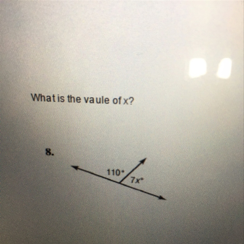 What is the value of x? And what is the missing angle value?-example-1