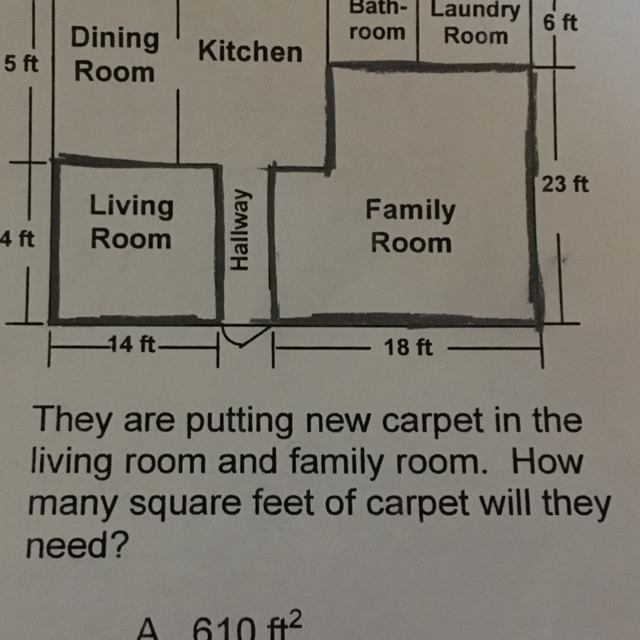 They are putting new carpet in the living room and family room. How many square feet-example-1