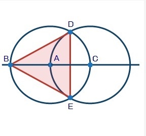 What construction does the image below demonstrate? A An equilateral triangle circumscribed-example-1