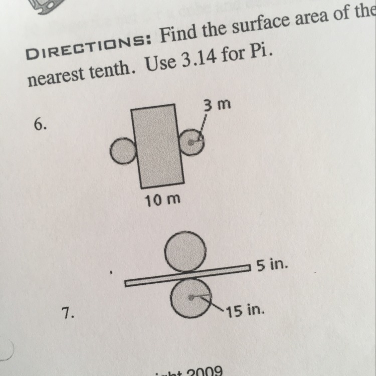 How do you find the surface area of a cylinder formed by each net? If possible could-example-1