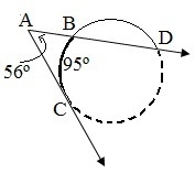 How would I find the measurement of arc CD?-example-1