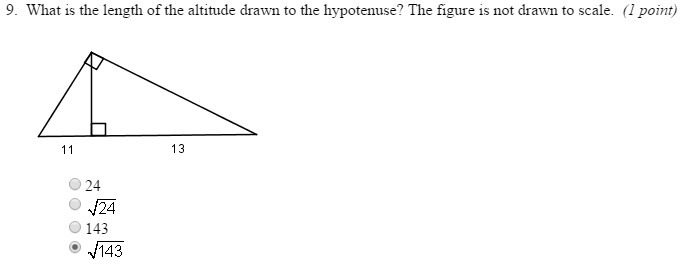 What is the length of the altitude drawn to the hypotenuse? The figure is not drawn-example-1