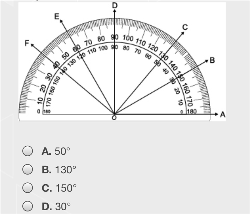 Angle C has what measurement according to the protractor?-example-1