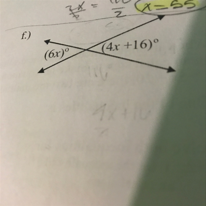 Need to find x then all the degrees in each in angle.-example-1