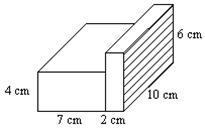 Find the volume of the composite space figure. A. 280 cm3 B. 380 cm3 C. 120 cm3 D-example-1