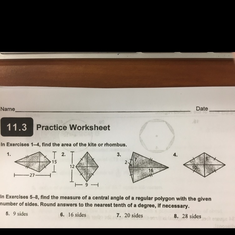 Find the area of the kite or rhombus-example-1