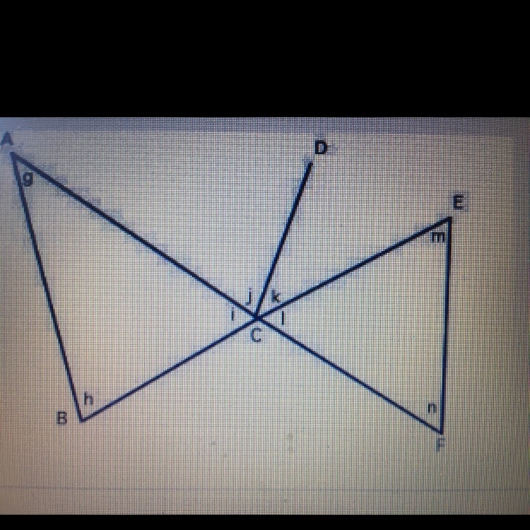 In the figure below CEF is an equilateral triangle. Points B,C and E are collinear-example-1