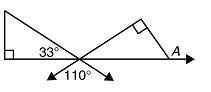 Find the measure of exterior angle A.-example-1