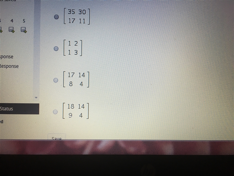 The matrices show the number of different types of burgers and hot dogs that two different-example-2