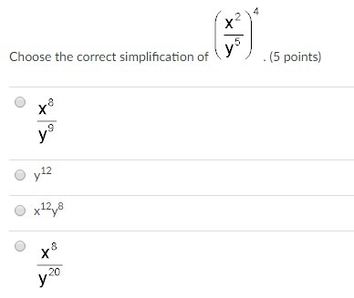 Choose the correct simplification of-example-1