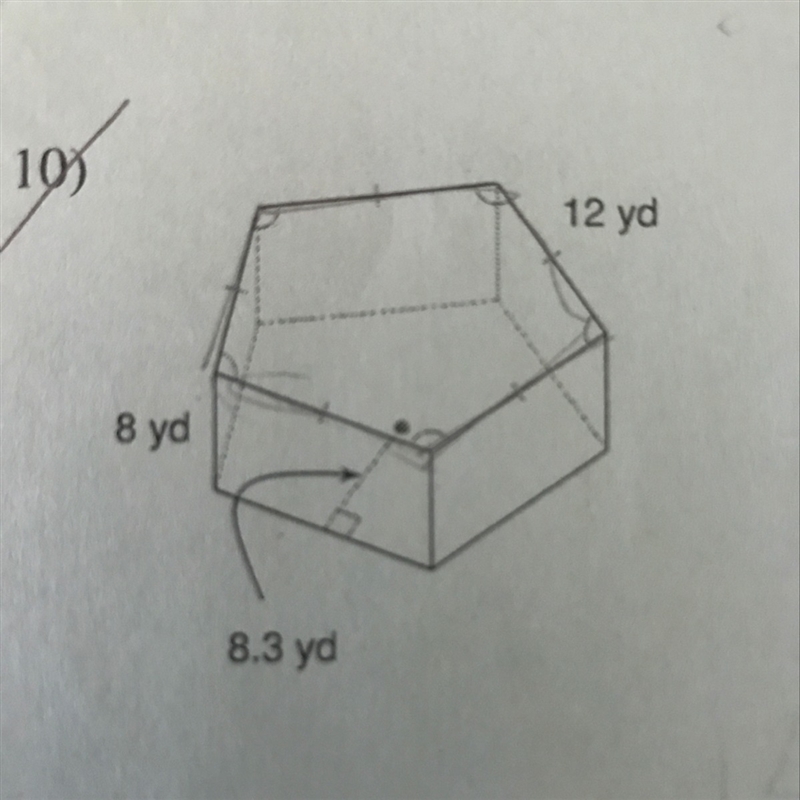 Find the surface area of a pentagon-example-1