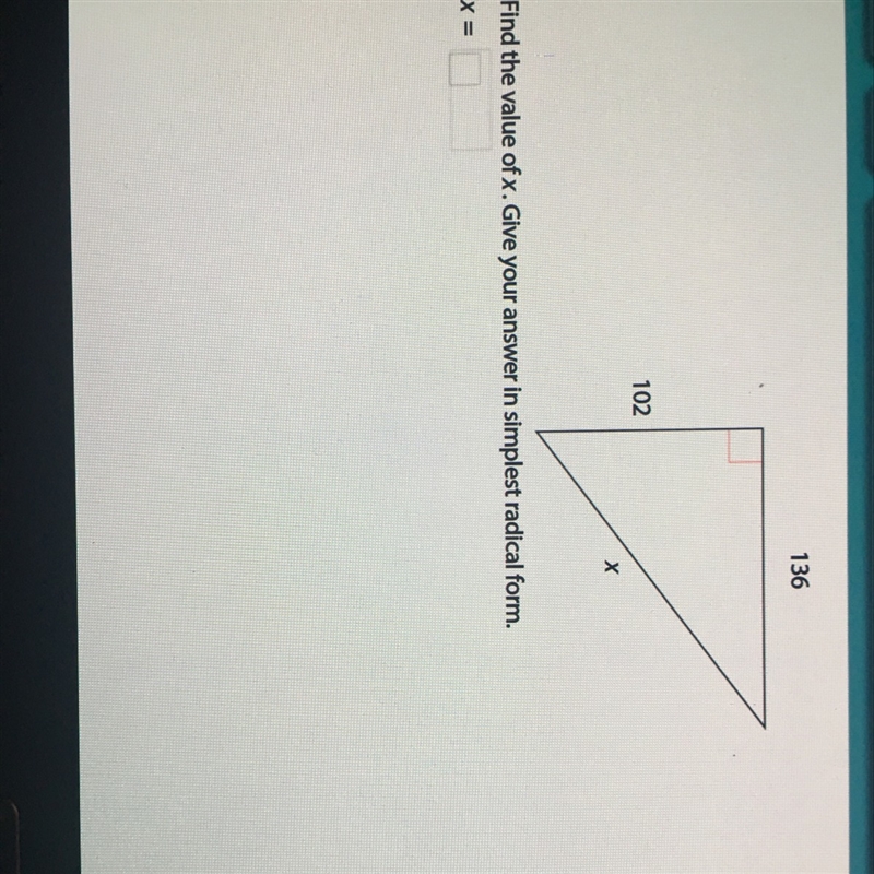 This subject is pythagorean theorem-example-1