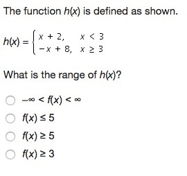 The function h(x) is defined as shown.-example-1