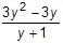 Multiple choice: State any restrictions on the variables. A. y ≠ 3 B. no restrictions-example-1