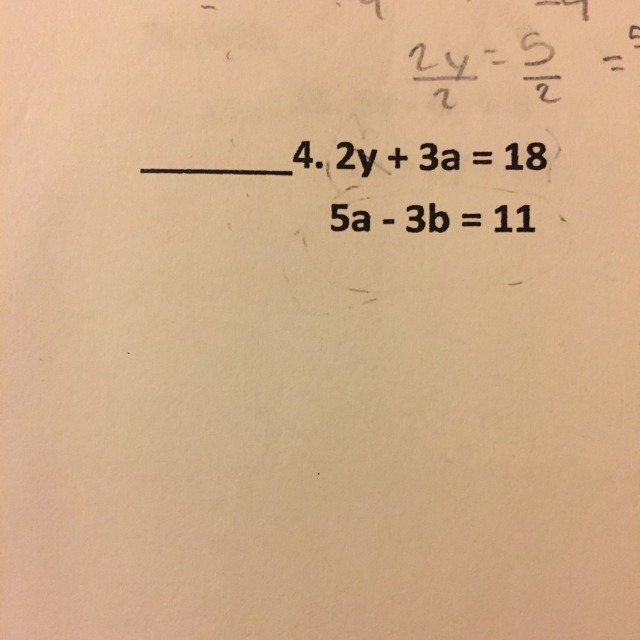 Its asks to solve each system by eliminating or substitution, and i dont know how-example-1