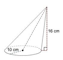 Find the volume of the oblique cone.-example-1