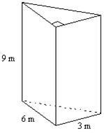 Please i need help. Find the volume of the prism. A. 40.5 m3 B. 9 m3 C. 81 m3 D. 162 m-example-1