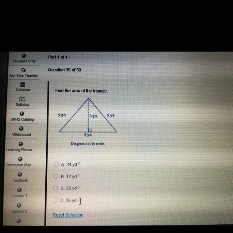 Find the area of the triangle-example-1