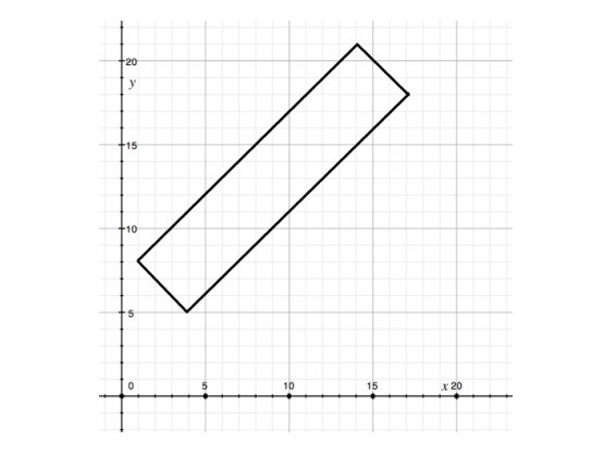 Compute the perimeter of the rectangle using the distance formula. (round to the nearest-example-1