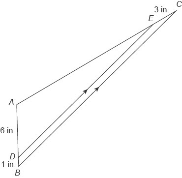 In the diagram, BC∥DE. What is AE?-example-1